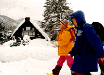 Getting to school can be a real challenge in snowy mountain districts.