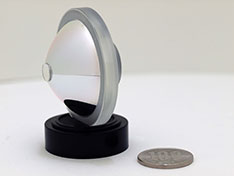 Axisymmetric free-form-surface lens