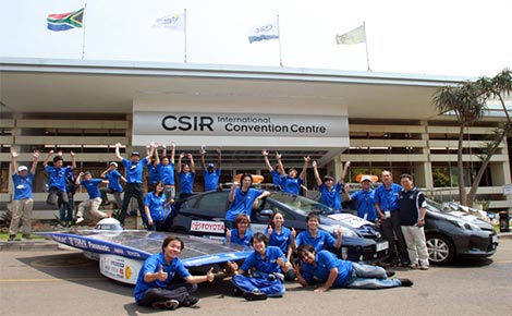 Members involved in the Light Power Project at the Tokai University Challenge Center. (Photo courtesy of Tokai University)