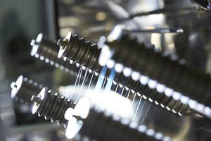 Machines spinning the finished spider silk (courtesy of Spiber Inc.)