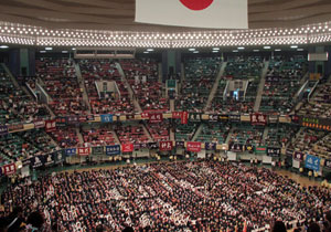 The opening ceremony of the National Youth Martial Arts Rensei Tournament. Nearly 5,000 competitors from around Japan take part in the two-day event, packing Nippon Budokan, hallowed ground when it comes to martial arts in Japan.