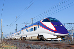 The colors and logos of the Tohoku-Yamagata Shinkansen trains were updated in 2014.