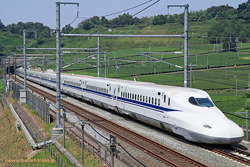 The trains of the Tokaido-Sanyo Shinkansen are designated "Nozomi," "Hikari," and "Kodama" according to their speed, from fastest to slowest.