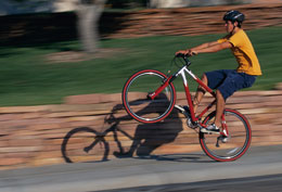 An advanced technique for taking a picture with the main object kept focused and the background flowing by applying an image-stabilizing function only to vertical movement.