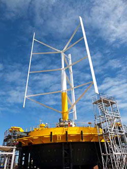 Testing <i>Skwid</i>’s wind power generation on the land