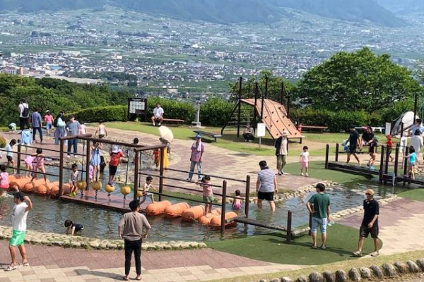 An outdoor obstacle course lets you have fun while getting good exercise. You can play in the water in the summer, too.