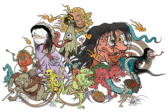 Los yokai reflejan la naturaleza diversa e imaginativa del folclore japonés.