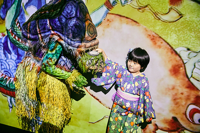 Luces, sonidos y la más moderna tecnología dieron vida a los yokai en la exposición YOKAI Immersive Experience Exhibition, celebrada en el edificio Kanayama Minami de Nagoya. (Imagen cortesía de YOKAI Immersive Experience Exhibition)