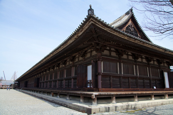 Sanjusangendo where toshiya, the traditional Japanese archery contest, was held.