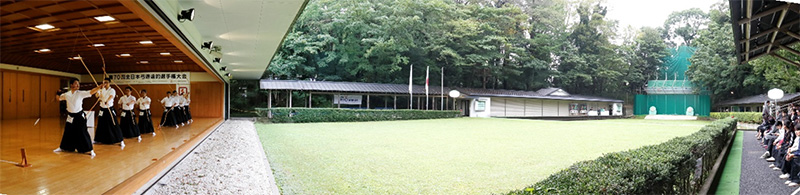 The All Japan Kyudo Enteki Championship held at Meiji Shrine (All Nippon Kyudo Federation)