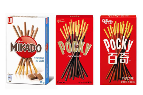 世界で年間５億個売られている人気のスナック菓子「ポッキー」（欧州では「MIKADO」）