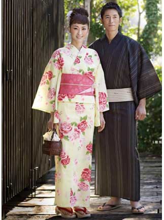 Yukata are a summer favorite for men and women. (C)Takashimaya Co., Ltd.