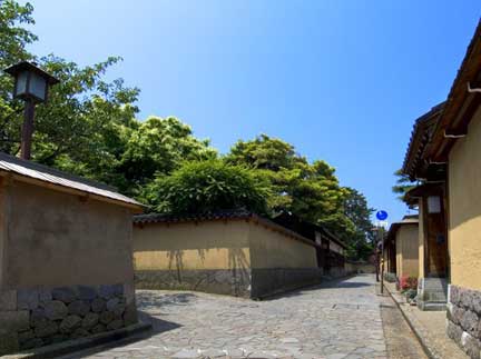 The Nagamachi district of former samurai residences.(C)Kanazawa City