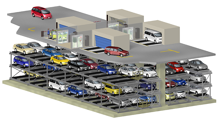 Hidden Like Secret Bases – Automated Multistory Parking Facilities