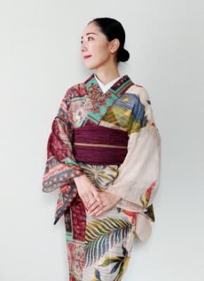 This original kimono was made from the fabric of Indian saris. (Photo courtesy of Yuho @arabian_kimono)