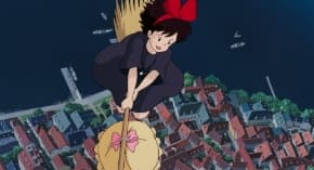 1989’s Kiki’s Delivery Service takes place in the fictional town of Koriko, which draws inspiration from various European cultures. (© 1989 Eiko Kadono/Hayao Miyazaki/Studio Ghibli, N)