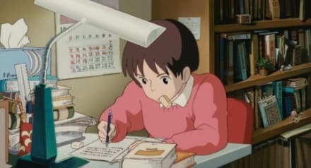 1995’s Whisper of the Heart tells the story of Shizuku, a junior high school student who dreams of becoming a writer. Ghibli girls and women follow their hearts against all odds. (© 1995 Aoi Hiiragi, Shueisha/Hayao Miyazaki/Studio Ghibli, NH)