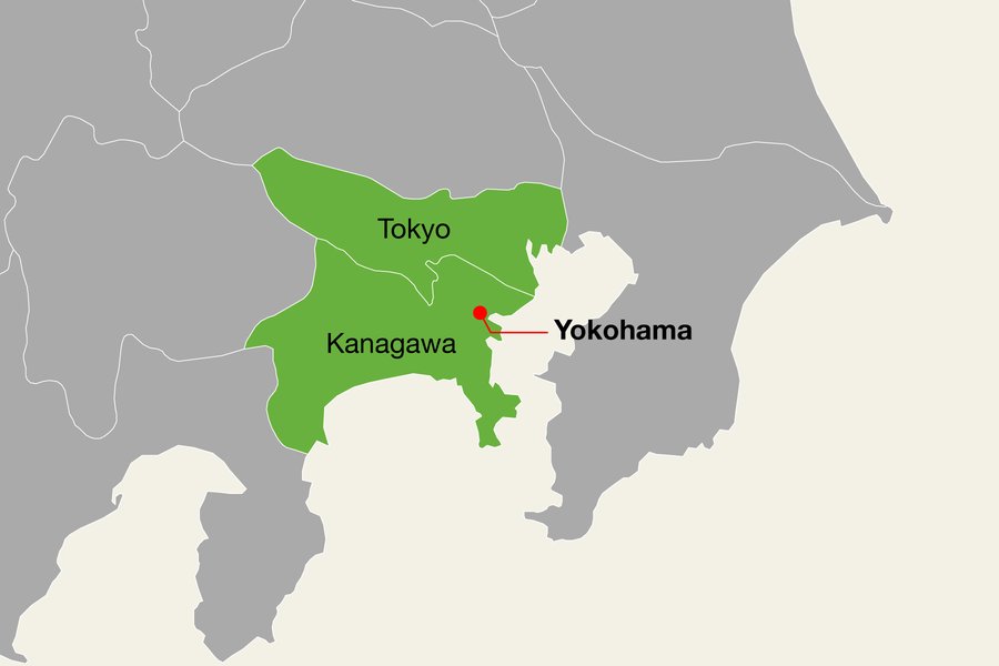 横滨隶属于神奈川县，距离东京不到一小时车程。