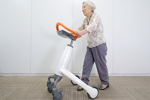 Automated devices like this can be used to help monitor and improve people’s mobility. (Image courtesy of Panasonic Corporation)