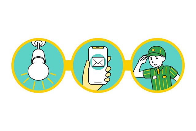 Some delivery companies offer monitoring services and call on older people to make sure they are okay. (Image courtesy of Yamato Transport Co., Ltd.)