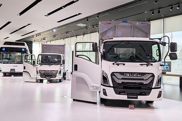 Isuzu is perhaps best known for its trucks, which they distribute not only in Japan but around the world.