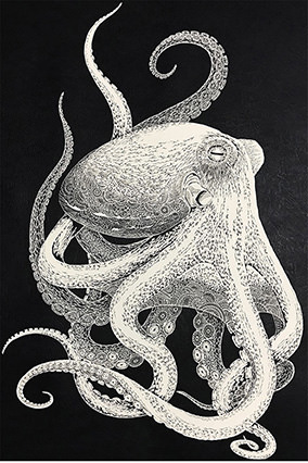 Kirie artist FUKUDA Masayo specializes in intricate works that are breathtaking in their detail. (Photo courtesy of ©︎2018 Kiriken Masayo / KAZAANA Co.,Ltd.)