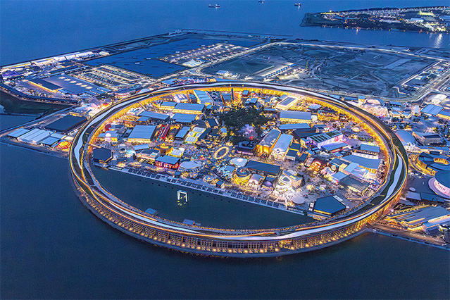 The Grand Ring was a major symbol of Expo 2025 Osaka, Japan. (Photo courtesy of Ibamoto – CC BY-SA 4.0, https://creativecommons.org/licenses/by-sa/4.0/)