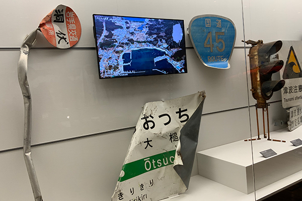 岩手海啸纪念馆的展览。