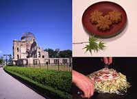 Genbaku Dome, momiji-maju and okonomiyaki